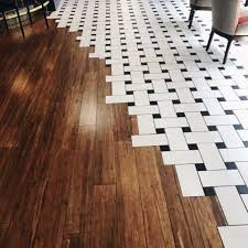 10 kitchen tile to wood floor