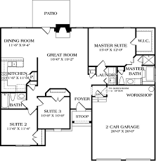 Beds 2 Baths 1400 Sq Ft Plan