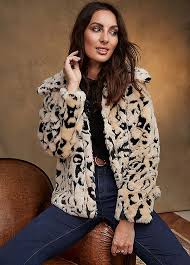 Together Short Leopard Fur Coat Curvissa