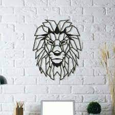 Free Stl File Lion Wall Sculpture 2d