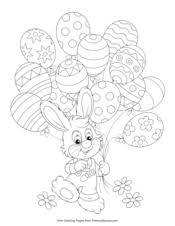 These free, printable easter coloring pages include all your favorite easter images like easter bunnies, eggs, chicks, lambs, flowers, and more. Easter Coloring Pages Free Printable Pdf From Primarygames