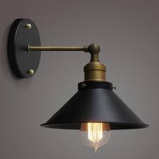 Light Conical Shade Wall Sconce