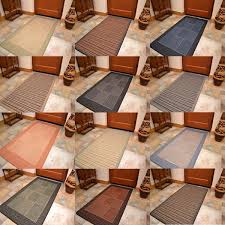 sisal doormat checked anti slip rubber