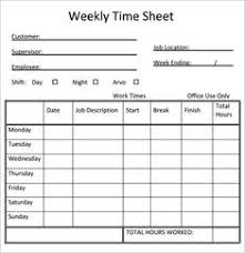 Weekly Time Sheets Free Magdalene Project Org