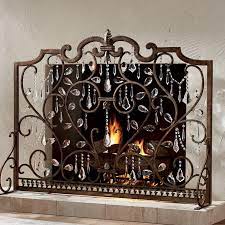 Louviere Fireplace Screen Frontgate