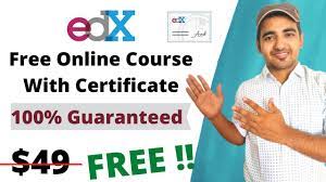 edx course free certificate