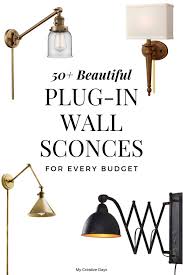 50 Beautiful Plug In Wall Sconces For