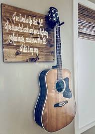 Guitar Hanger Add Your Own Quote