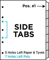 Chart Divider Set Paper Assisted Living 11 Tabs Side