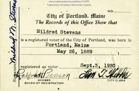 Create an account by going to www.septakey.org and clicking on create an account in the blue box at the top left side of the homepage. Voter Registration Card Portland 1920 Maine Memory Network