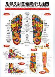 Details About 50 Pcchinese Chart Foot Reflective Zones Therapy Reflexology Massage Wall Poster