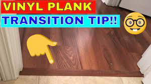 Vinyl plank transition to concrete - YouTube