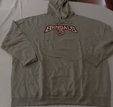 Details About Cincinnati Bengals Pullover Hoodie 5xl Cool Logos Gray Majestic Nfl