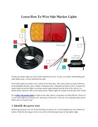 Diagrams & types of connectors. Learn How To Wire Side Marker Lights By Partscargo Issuu
