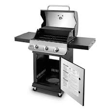 dyna glo premier 3 burner propane gas grill stainless steel
