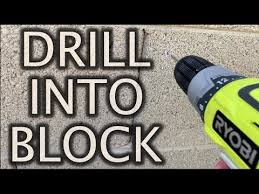 How To Drill Into Concrete Block Walls