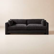 Marguerite 90 Black Boucle Sofa