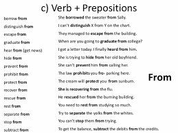 Verbal nouns are sometimes called 'pure verbal nouns.' verbal nouns are formed in a number of ways (usually by adding a suffix to the base form of the verb). Noun Verb And Adjective Preposition Combinations In English Eslbuzz Learning English