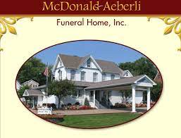 mcdonald aeberli funeral home inc in mars