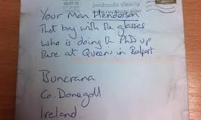 For clarity, the town and postcode should be written in capital letters. Postman Turns Detective To Deliver Letter With Cryptic Address In Ireland Ireland The Guardian