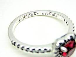 authentic pandora ring elevated red hea