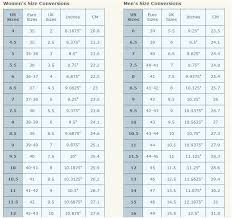 Shoe Size Chart Ryans Celtic North Cultural Gifts