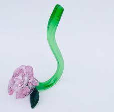 Rose Pipe Glass Smoking Pipes Flower