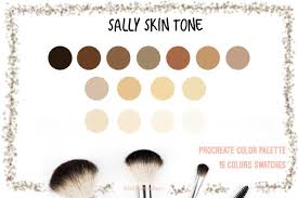 procreate color palette sally skin tone