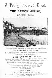 Florida Memory Advertisement For The Brock House Hotel