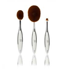 fara beauty silver oval makeup brush