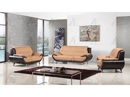 Brown Faux Leather Sofa Loveseat Chair