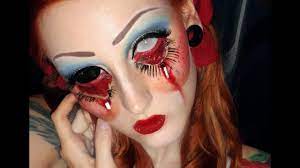 creepy doll makeup tutorial look