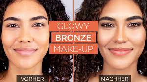 tutorial glowy bronze make up