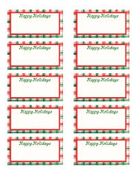 Avery Label Template 5160 Free Printable Christmas Gift Labels