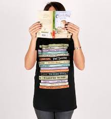 Womens Retro Book Collection Black Rolled Sleeve Boyfriend T Shirt