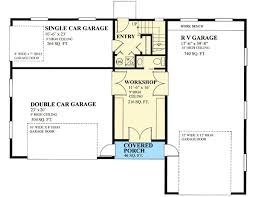 Rv Garage Plan With Shed Dormer