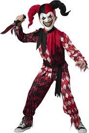 child evil jester clown costume ebay