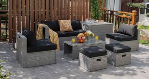 8 Piece Outdoor Patio Furniture Set