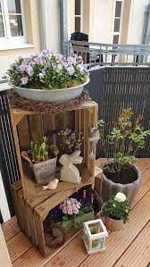 Diy Wooden Crate For Balcony Garden