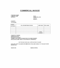 44 Blank Commercial Invoice Templates Pdf Word Template Archive