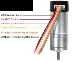 hall effects sensor with dc motor
