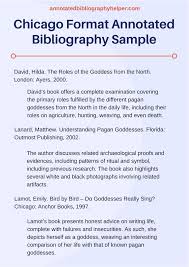 Creating an Annotated Bibliography  Chicago Manual of Style bibliography format