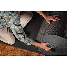 carpet cushion with air channels