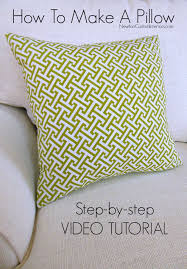 how to make a hand sewn pillow
