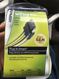 What is the difference between a custom wiring kit and q: Chevrolet S 10 Questions My Driver Side Tail Light Stopped Working But The Turn Signal And Brak Cargurus