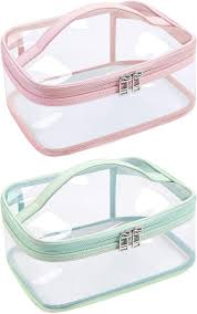 clear makeup bag 2pcs cosmetic bags for