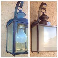 Paint Your Faded Outdoor Light Fixture