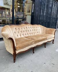 Plushly Perfect Vintage French Sofa