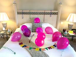 the birthday room decoration for her