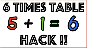 6 times table alternative hack you
